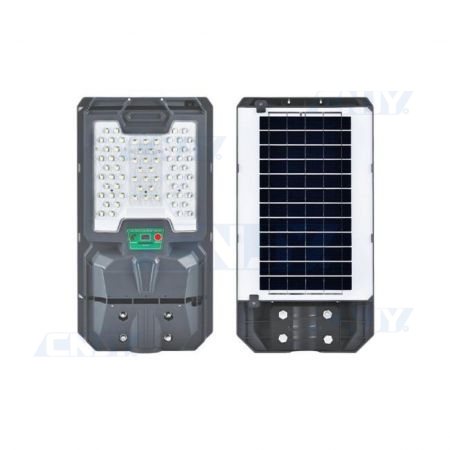 Lampadaire solaire LED 100W IP65 télécommande 6000K