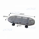 Gyrophare rampe de toit à led extra plat compact CNJY® VRX1 60cm