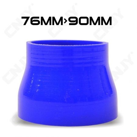 DURITE DE REDUCTION 76MM à 90MM SILICONE RENFORCEE SAMCO TRIPLE COUCHE POUR MONTAGE D'ADMISSION AIR ET REFROIDISSEMENT