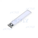 Lampe sous meuble à led autonome USB PIR 20 cm 1W argent