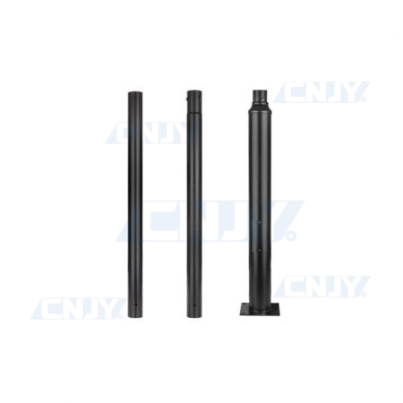Mât d'éclairage pour lampadaire solaire 60 mm 3 m 20 x 20 cm noir