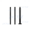 Mât d'éclairage pour lampadaire solaire 60 mm 3 m 20 x 20 cm noir