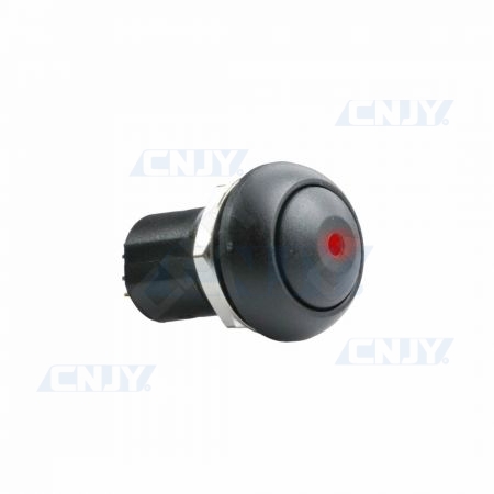 INTERRUPTEUR ON/OFF ETANCHE AUTO/MOTO 12V AVEC TEMOIN LUMINEUX ROUGE A LED - 16AMP