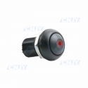 INTERRUPTEUR ON/OFF ETANCHE AUTO/MOTO 12V AVEC TEMOIN LUMINEUX ROUGE A LED - 16AMP