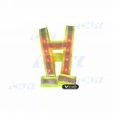 Baudrier fluo de sécurité réfléchissant et lumineux à led VZor®Tex3
