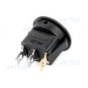 interrupteur auto On/Off rond lumineux à led rouge