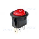 interrupteur auto On/Off rond lumineux à led rouge