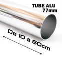 1 TUBE ALUMINIUM POUR LE MONTAGE FILTRE D'ADMISSION DIRECT 77MM DE DIAMETRE .