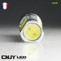 1 AMPOULE LED CNJY HLU 8W CULOT HP24 TYPE 24W BLANC 6000K CITROEN C5 C4 DS4 PEUGEOT 508 3008 5008 4007