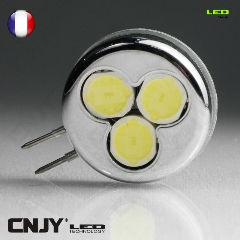 1 AMPOULE LED G4 1.5W 12V VDC BLANC FROID MAISON BATEAU CAMPING-CAR