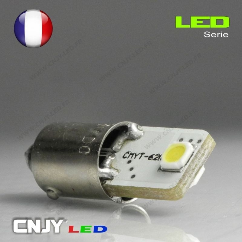 1 AMPOULE BA9S T4W 2 LED CERAMIQUE 3535 12V CANBUS ANTI ERREUR ODB SPECIAL AUDI TT