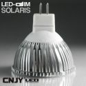 1 AMPOULE SOLARIS LED-DIM 3W GU10-MR16 12VDC ou 220VAC PUISSANTE ET HOMOGENE POUR LA MAISON