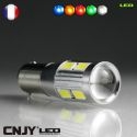 1 AMPOULE BA9S T4W A LED NIKKON 5630SMD 12V BI-POLAIRE CANBUS ANTI ERREUR ODB LENTICULAIRE