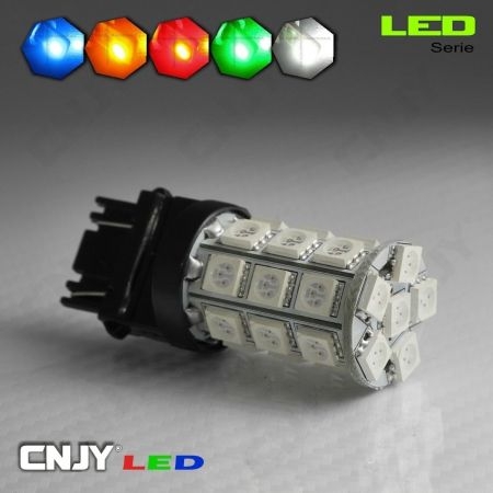 1 AMPOULE LED T20 7440 TYPE W21W 27 LED SMD 5050