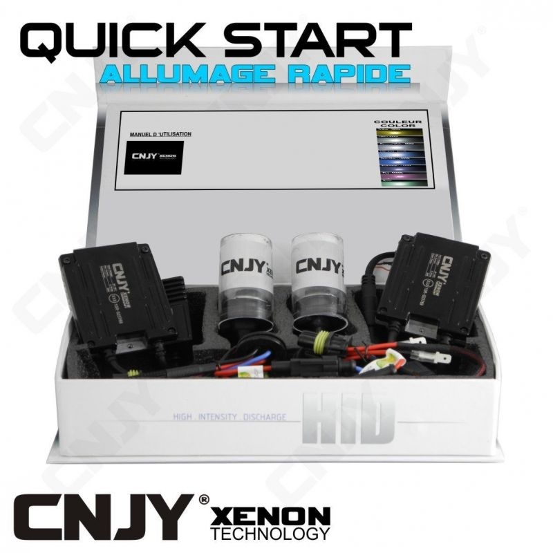 KIT XENON QUICK START H7 HID 35W BALLAST SLIM CNJY + MODULE CANBUS 4 ANTI ERREUR ODB 2013 !!