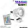 PROJECTEUR CNJY MAGIC GZER - SPOT RGB RVB MULTI COULEUR COLOR 10W 12V -DECORATION BAR AUTO TUNING DISCOTHEQUE