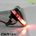 1 PAIRE DE GICLEUR LAVE GLACE A LED CHROME-COULEUR MONO- AUTO TUNING 12V