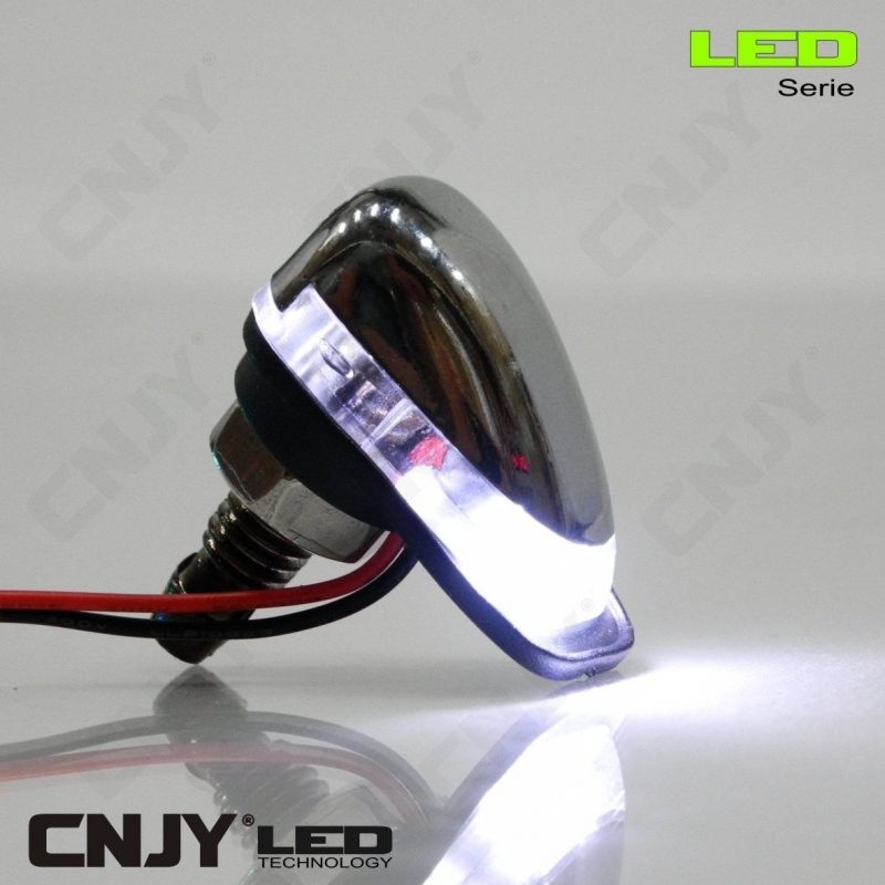 1 PAIRE DE GICLEUR LAVE GLACE A LED CHROME-COULEUR MONO- AUTO