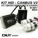 1 KIT H27 880 881 24V DE CONVERSION AMPOULE HID XENON ANTI ERREUR CANBUS V2 CONVERTISSEUR 35W 5.5AMP 9~32V POUR CAMION TRACTEUR