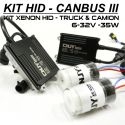 KIT XENON H1 P14.5S 24V AMPOULE DE CONVERSION HID ANTI ERREUR CANBUS 3 CONVERTISSEUR 35W 5.5AMP 9~32V POUR CAMION TRACTEUR