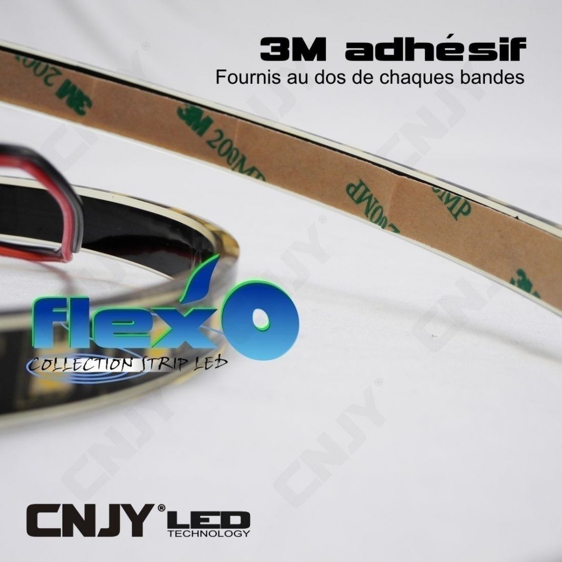 Bande led flexible et adhésive orange CNJY® ECO 12V DC IP65 SMD 3528 60led  par mètre