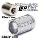 1 AMPOULE TITAN PERSONNALISATION S25 BA15S P21W R5W R10W 1156 BASE 18LED 5630+ LENTILLE CREE LED 10W