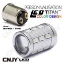 1 AMPOULE TITAN PERSONNALISATION S25 BA15D 21W 1142 BASE 18LED 5630+ LENTILLE CREE LED 10W