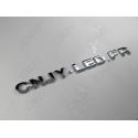 1 EMBLEME 3D RELIEF LOGO SIGLE LETTRE CHIFFRE ADHESIF 3M CHROME EN PLASTIC ABS SOLIDE QUALITE ISO NORME AUTOMOBILE