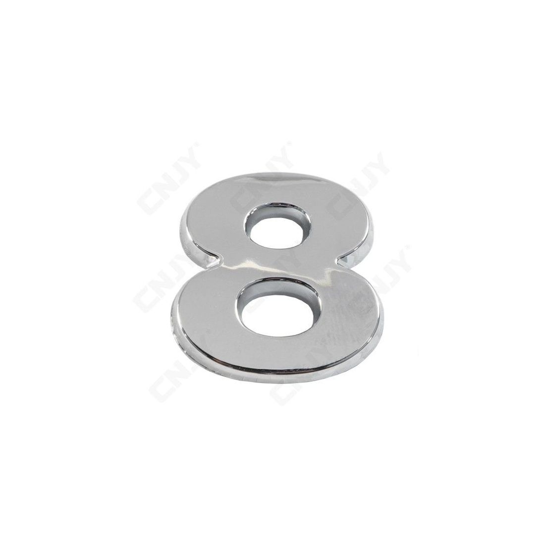 LETTRE 4,5 cm CHIFFRE 3D METAL HAUTE QUALITE adhésif auto Chrome voiture