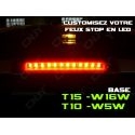 1 KIT LED T15 W16W AVEC CONNECTEUR ET STRIP LED IP68-FLEX'O 60 LED /M DE 20CM (SECABLE) ADHESIVE 