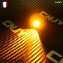 1 FEUX EAGLE LED 5W CYLINDRIQUE LENTICULAIRE IDEAL EN FEUX DE JOUR DIURNE AUTO-MOTO UNIVERSEL . VERSION ADHESIVE BLACK -12/24V