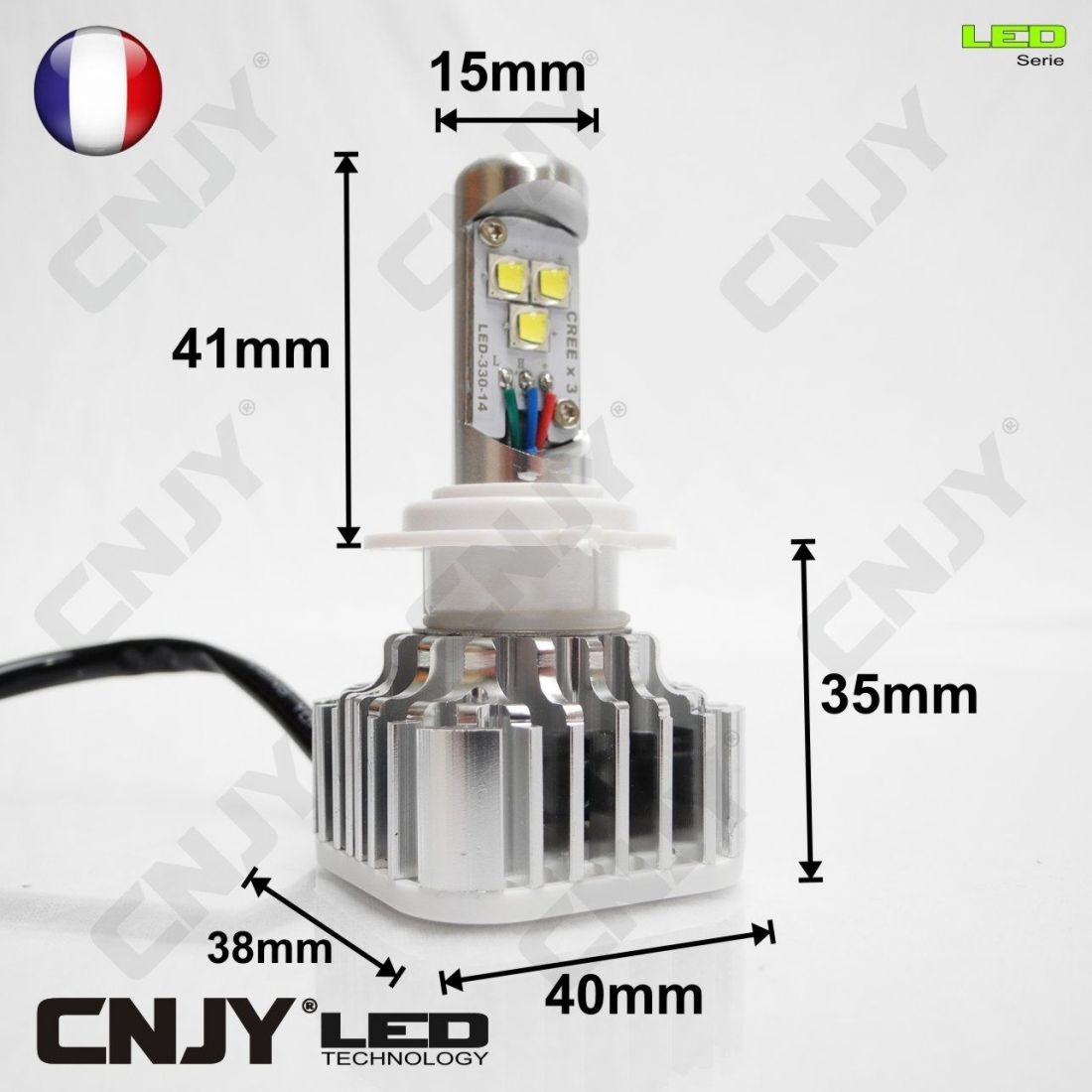 Ampoule led Cree 5W T10 W5W pour veilleuse auto, moto, quad, scooter,  camion 6000K blanc 12V 24V