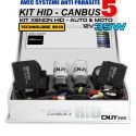 KIT DE CONVERSION HID H7-BALLAST AC CANBUS 5 TECHNOLOGIE+ SYSTEME ANTI PARASITE HAUTE PERFORMANCE AMPOULE 35W - 12V PX26D 