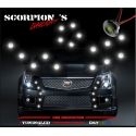 FEUX DE JOUR DIURNE SCORPION'S STYLE DS3 10x 1W LED CHROME - KIT DRL INCLU 