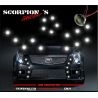 FEUX DE JOUR DIURNE SCORPION'S STYLE DS3 10x 1W LED CHROME - KIT DRL INCLU 