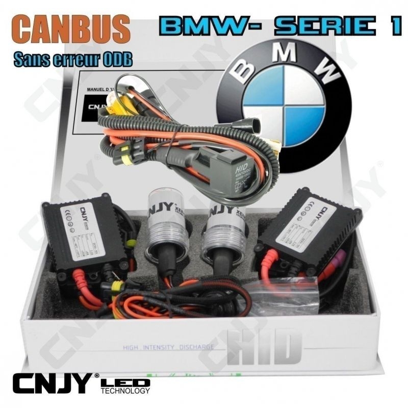 KIT DE CONVERSION HID XENON H7 35W SLIM + MODULE CANBUS ANTI ERREUR ODB SPECIAL BMW SERIE 1-E81 E82 E87 E88 F20 F21