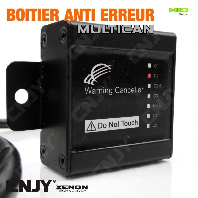 1 BOITIER MODULE ANTI ERREUR -MULTICAN- MONTAGE DE KIT DE CONVERSION XENON HID SANS ERREUR ODB BUSCAN/CANBUS