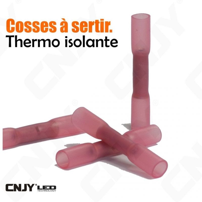 LOT DE 4 COSSES A SERTIR THERMORETRACTABLE ISOLANTE ETANCHE