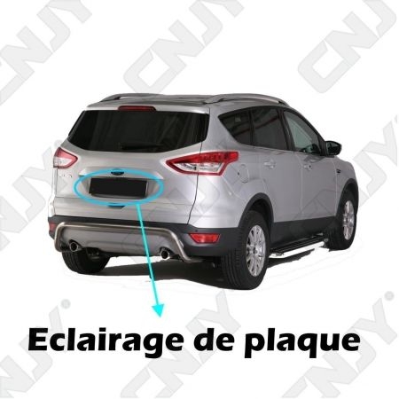 2 ampoules à 8 led d' éclairage de plaque pour FORD KUGA 1.