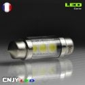 1 AMPOULE TYPE NAVETTE C5W 12V A 3 LED SMD 36MM