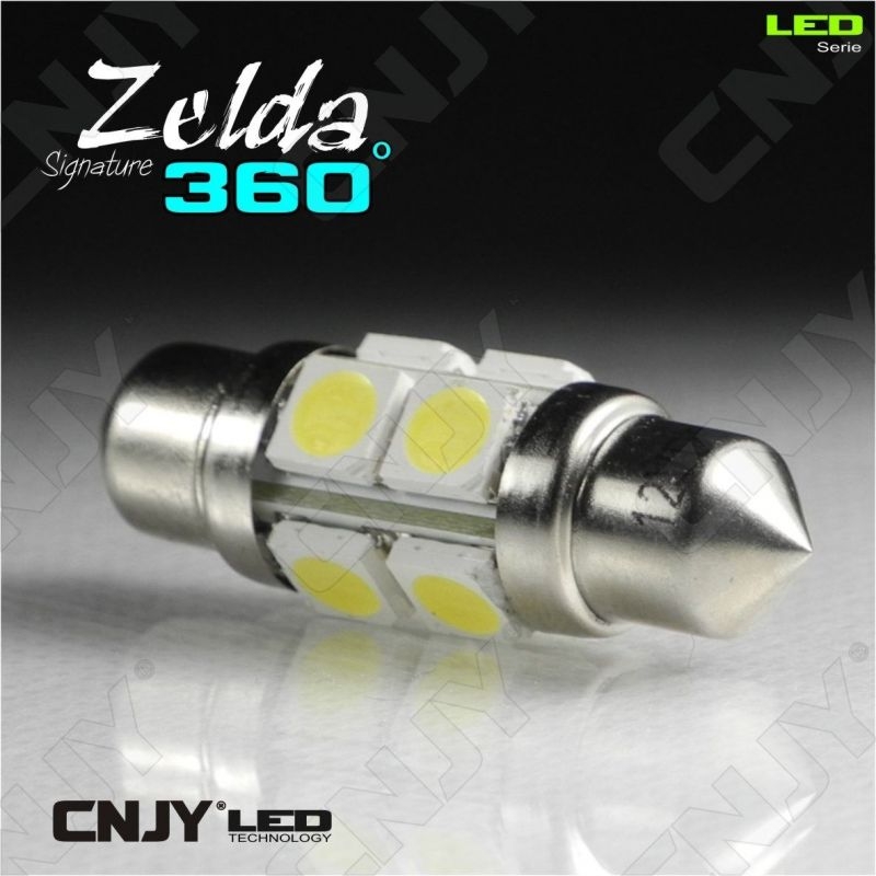 AMPOULE LED AUTO NAVETTE C5W 36mm 360° ZELDA FULL SMD 5050 -AUTO-MOTO-REMARQUE-CARAVANE -PLAFONNIER-ECLAIRAGE DE PLAGE