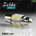 AMPOULE LED AUTO NAVETTE C5W 39mm 360° ZELDA FULL SMD 5050 -AUTO-MOTO-REMORQUE-CARAVANE -PLAFONNIER-ECLAIRAGE DE PLAQUE