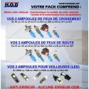 KIT 6 AMPOULES HOD - FEUX DE CROISEMENT / ROUTE / VEILLEUSE LED POUR BMW E30 SERIE 3 (SANS XENON)