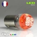 1 AMPOULE LED BA9S T4W A 4 LED RONDE 24V POLARISEE PLAFONNIER VEILLEUSE ECLAIRAGE DE PLAQUE CAMION