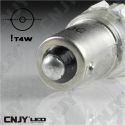 1 AMPOULE LED CAMION BA9S T4W 24V DC POLARISEE 5 LED SMD BLANC 6000K 