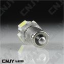 1 AMPOULE LED CAMION BA9S T4W 24V DC POLARISEE 5 LED SMD BLANC 6000K 