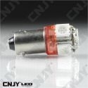 1 AMPOULE LED CAMION BA9S T4W 24V DC POLARISEE 5 LED SMD ROUGE