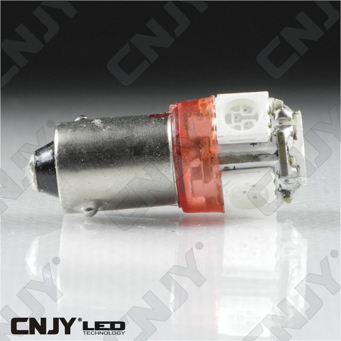 ampoule,light,bulb,led,truck,camion,ba9s,t4w,9mm,24v,dc,polarisee,5,led,smd,ROUGE,red,rojo