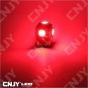 1 AMPOULE LED CAMION BA9S T4W 24V DC POLARISEE 5 LED SMD ROUGE