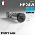 1 ampoule led cnjy hp24 cree 25w feux de jour diurne blanc 6000k pour montage sur citroen c5 c4 ds4 peugeot 508 3008 5008